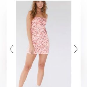 Urban Outfitters Pink Floral Mini Dress